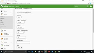 How to configure Port Forwarding in Zentyal Server 4.2 Firewall