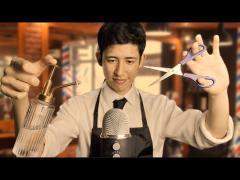 [ASMR] The MOST realistic barbershop haircut EVER💈✂️(4k60fps)