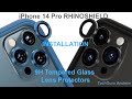 iPhone 14 Pro 9H Tempered Glass Lens Protectors RHINOSHIELD INSTALLATION