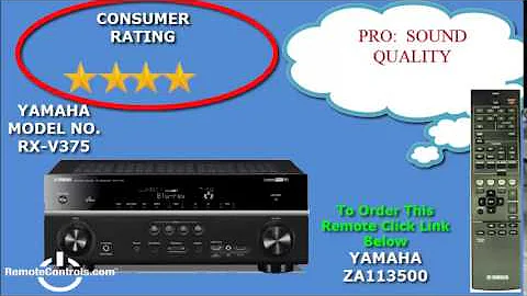 Review Yamaha Home Theater Receiver 5.1 CH - RX-V375