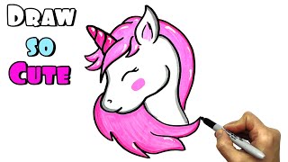 unicorn draw easy