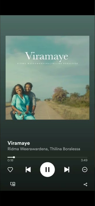 Viramaye  Ridma Weerawardena Thilna boralessa song new