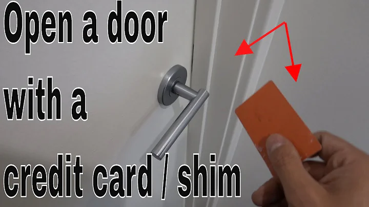 How to open a door with a credit card / shims - Life hack