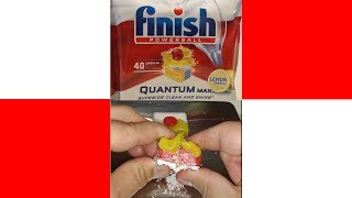 FINISH QUANTUM MAX Lemon Sparkle - TEST Kapsułki do zmywarki