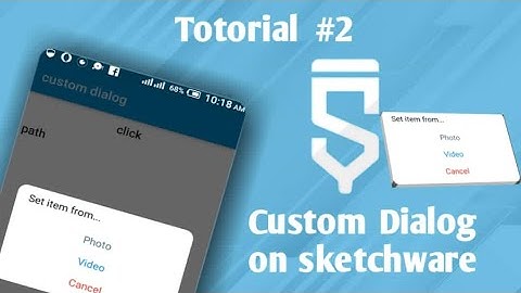 How to create custom Dialog in sketchware pro