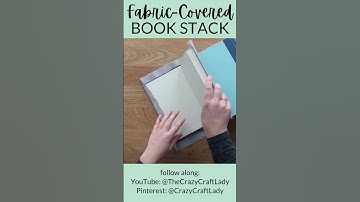 DIY Fabric Covered Book Stack