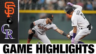 Giants vs. Rockies Game Highlights (9\/19\/22) | MLB Highlights
