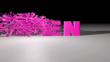 Test explosion text cinema 4D