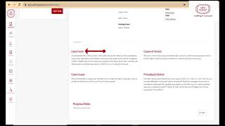 "Calling A Lawyer" Tele-Law Software - Case summary screenshot 1
