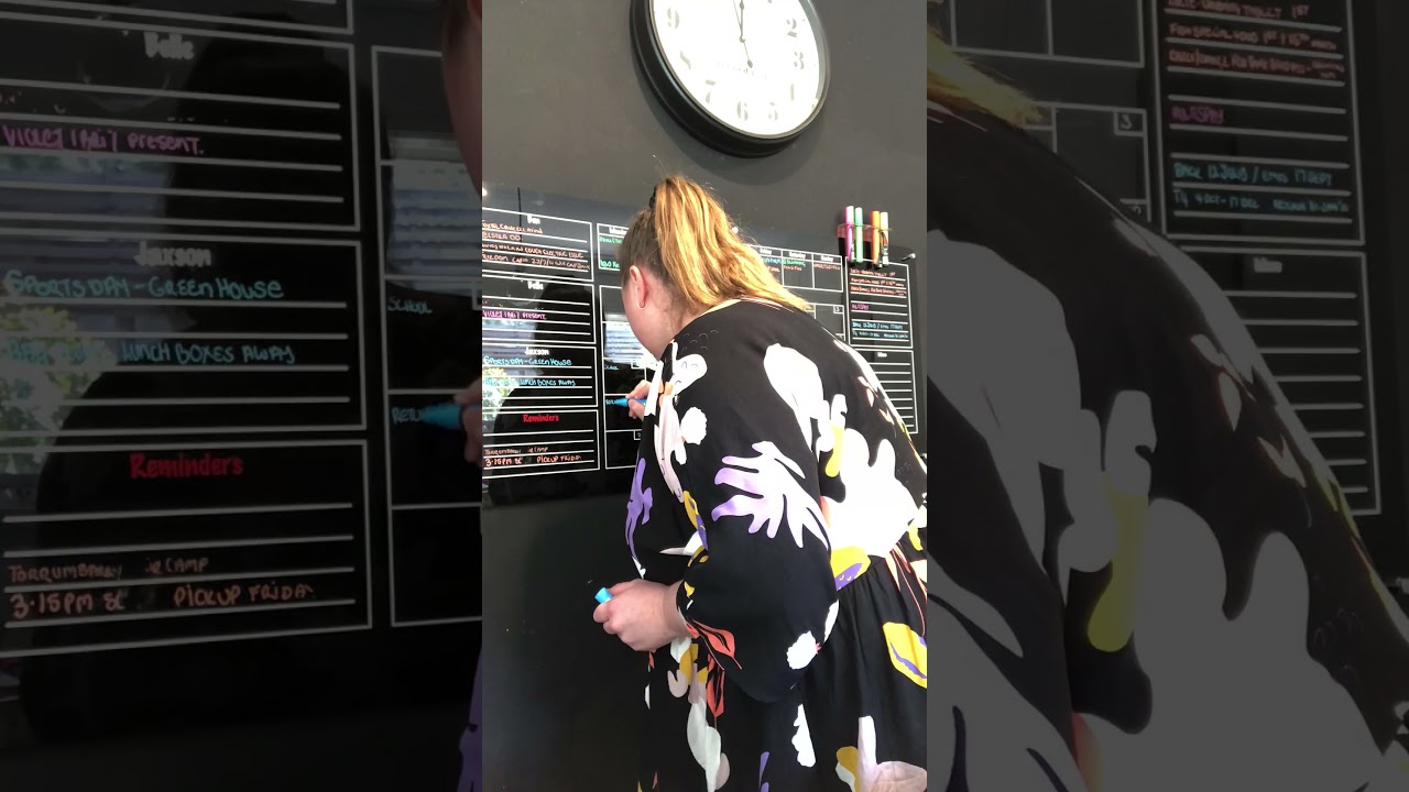 Belle shows us through her Large Command Centre Wall Planner