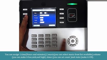 eSSL K990 Bell Settings