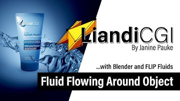 Blender + FLIP Fluids Tutorial: Fluid flowing around object using a curve guide