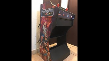Custom Made 2 Player “ARCADE CLASSICS” Arcade Pedestal with Hyperspin, Killer Instinct Gameplay