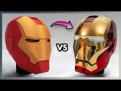 I Electroplated a 3D Printed Iron Man Helmet and it's out of this World!