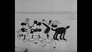 Genius Walt Disney Steamboat Willie (1928) Cartoon | Black and White