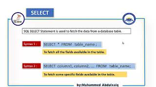 16 WHAT IS SELECTSQL SERVER KURDISH TUTORIALS