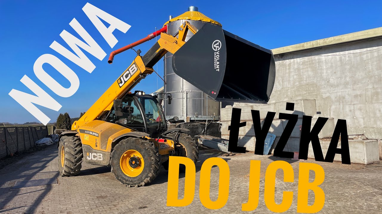 NOWA ŁYŻKA Z FIRMY VOLANT DO NOWEJ ŁADOWARKI JCB + TEST POJEMNOŚCI