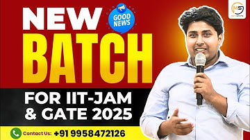 Batch-01 : IIT-JAM 2025 & GATE 2025 | Starting on April 01 | Mathstats @8810409392