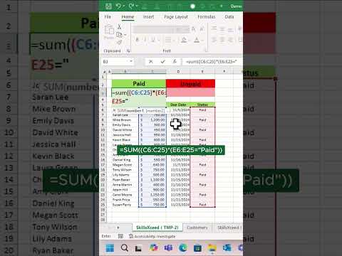 5-Minute Excel SUM