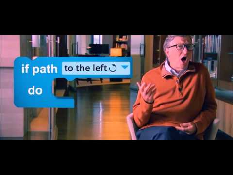 Bill Gates teachs how to use IF statement (Computer Programming)