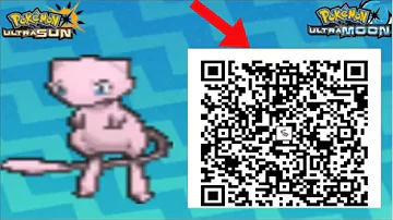 Mew QR code for Pokémon Ultra Sun and Ultra Moon!!!
