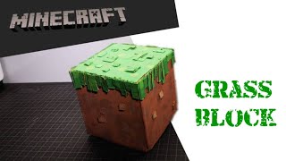 How to make a minecraft grassblock out of cardboard