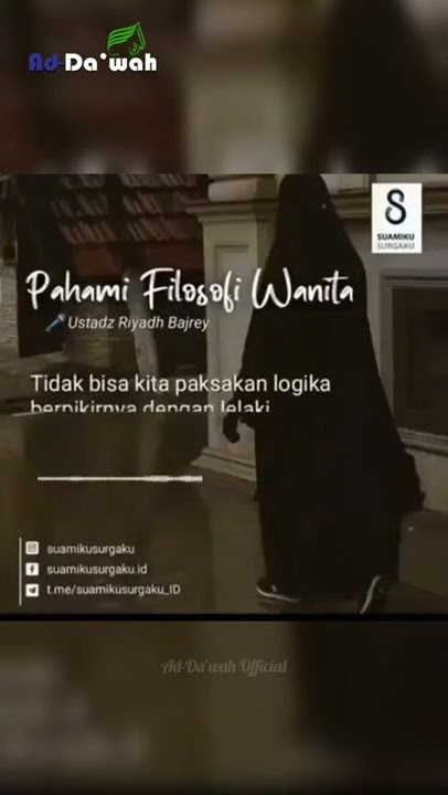 Pahami Filosofi Wanita | Ustadz Riyadh Bajrey, Lc.