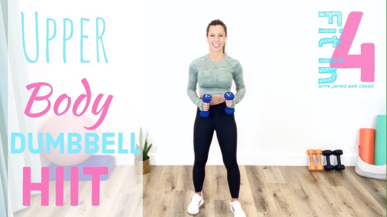 Upper Body Dumbbell HIIT - 25 minute workout - YouTube