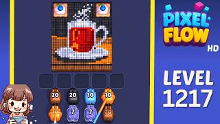 Pixel Flow Level 1217 Solution Walkthrough