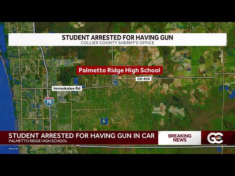 Palmetto Ridge High School student arrested after gun was found in vehicle at school parking lot