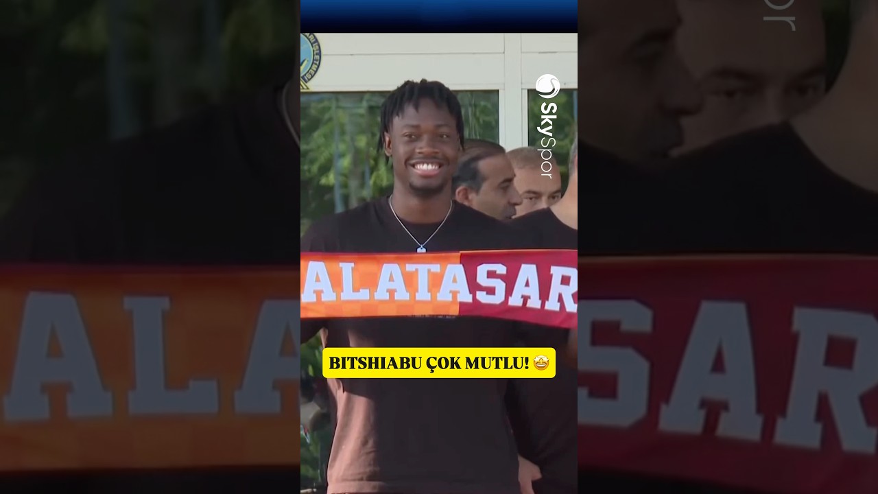 🟡🔴 Galatasaray’ın yeni transferi El-Chadaille Bitshiabu, İstanbul’a geldi!