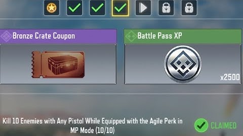 Call Of Duty Mobile Kill 10 Enemies with Any Pistol While Equipped with the Agile Perk in MP Mode