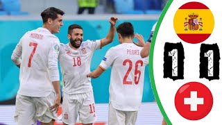 ملخص و أهداف مباراة إسبانيا و سويسرا 1-1 قمة جنونية ركلات الترجيح 💥😱 3-1 بيس 2021