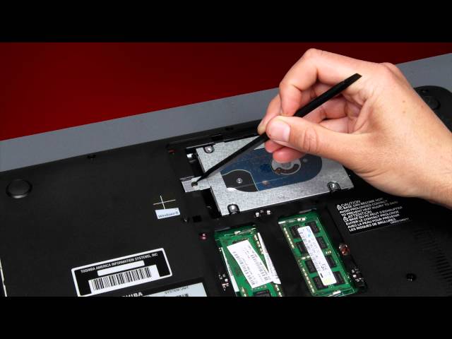 Toshiba How-To: Replacing your Hard Disk Drive on a Toshiba Laptop - YouTube