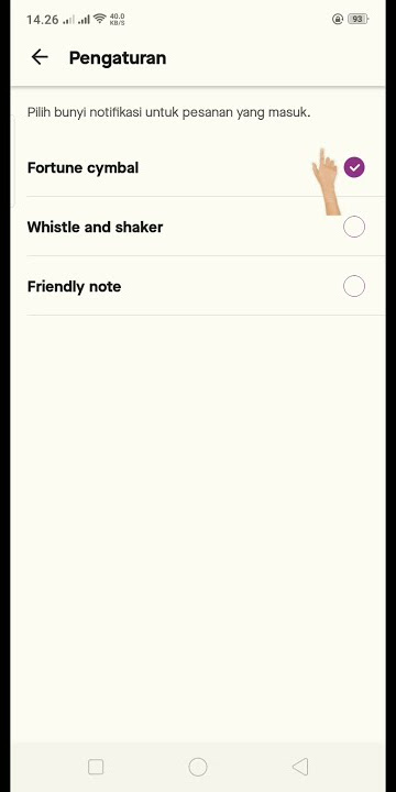 Cara mengatur notifikasi order masuk gofood partner/merchant #Shorts