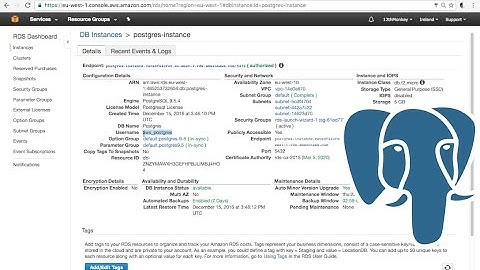 Install PostgreSQL on AWS (Amazon Web Services)