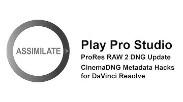 ProRes RAW to CinemaDNG & CinemaDNG Metadata Hacks for DaVinci Resolve