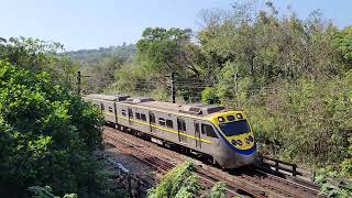 台湾鉄道~EMU800區間車（小小兵）南勢里功維敘隧道前通過