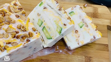 Cách làm Kem Chuối thêm trái cây Mít, Bơ thơm béo hấp dẫn