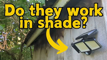 Do the Tuffenough Solar Outdoor Lights work in shade?