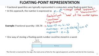 Numerical Methods Lec04 Ch03 Round Off Error 9 Floating Point Representation