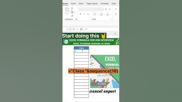 Excel Hacks | Excel Tutoring Excel Formula for Job Interview Excel for Fresher Excel for Beginners