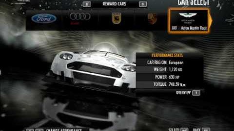 Aston Martin DBR9  in Quick Race