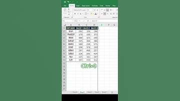 Hide Rows And Column In Seconds | Shortcut key | #shorts #excelshortcuts #excel #160