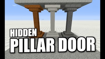 Minecraft PS4 - HIDDEN PILLAR DOOR - Tutorial ( PS3 / XBOX / WII U / PE )