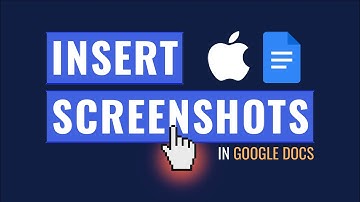 How To Insert A Screenshot Into Google Docs On A Mac