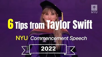 6 Powerful Life Lessons from Taylor Swift | NYU Commencement Speech 2022 Highlights