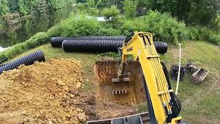 Installing A Large Catch Basin