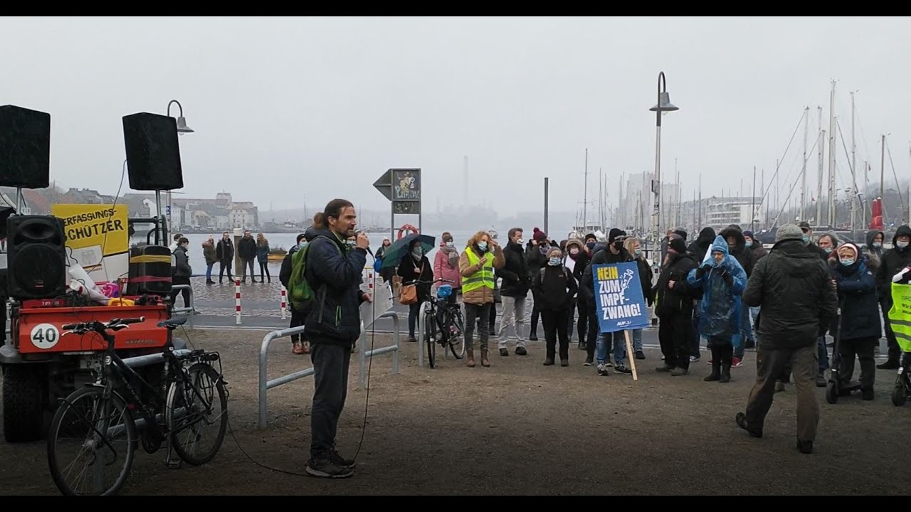 Leif Hansen Flensburg Demo Spaziergang gegen Impfzwang 22.01.2022