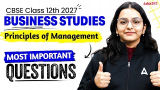 Principles of Management Important Questions | Class 12 Business Studies Chapter 2